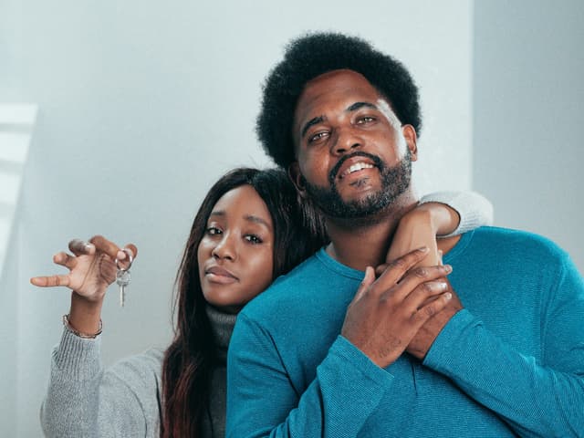 Couple with keys
