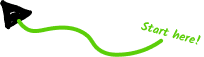 Arrow pointing to search homes